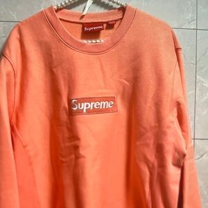 Supreme Bright Coral Crewneck